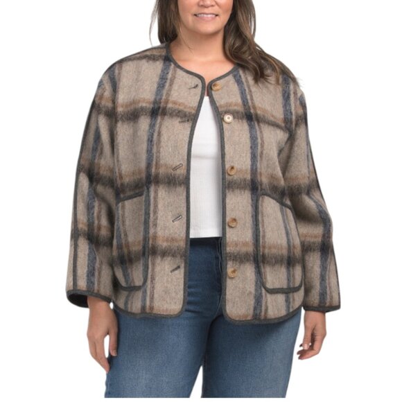 NEW TANYA TAYLOR Wool Blend Janet Jacket - Picture 1 of 2